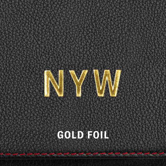 Gold Metallic Foil Monogram