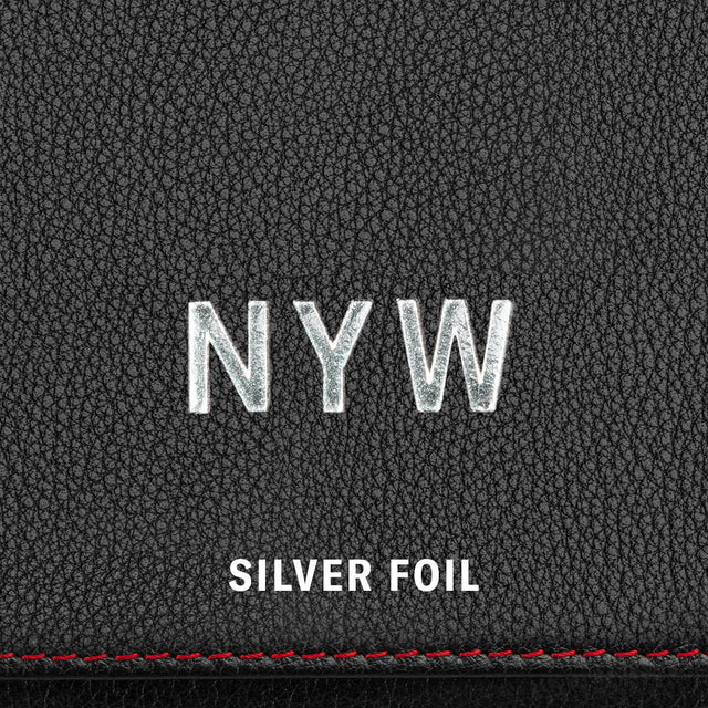 Silver Metallic Foil Monogram