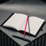 Notepad in the Black Leather (with Red Stitching) A5 Notebook Cover