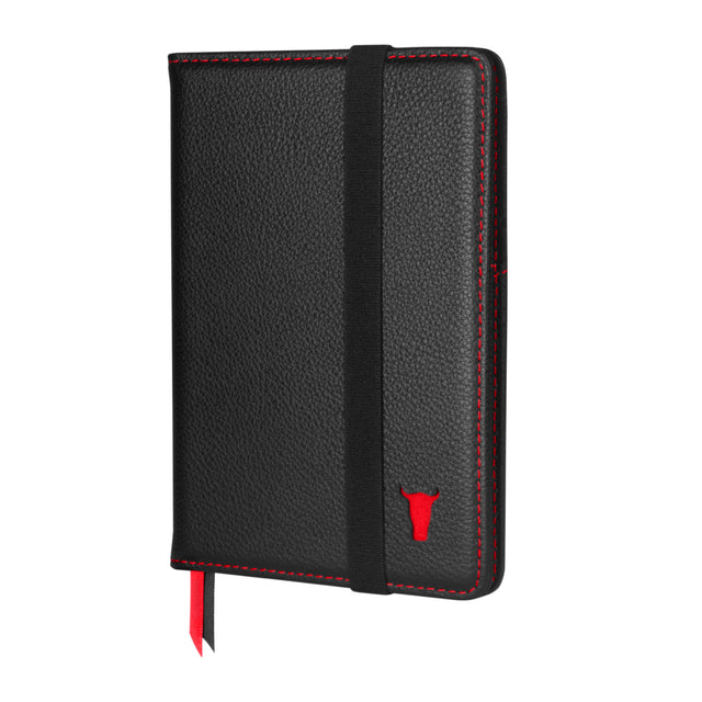 Black Leather (with Red Stitching) Passport holder