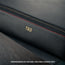 Monogrammed Black with Red Detail Leather Pencil Case