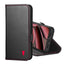 Black with Red Stitching Leather Case for the Google Pixel 11