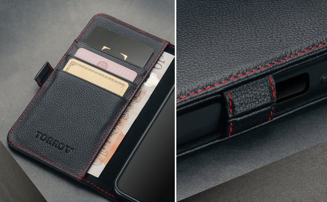 Galaxy A17 Leather Case (with Stand Function) Feature Focus