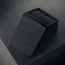 Black with Red Detail Leather Case for Samsung Galaxy Z Flip6