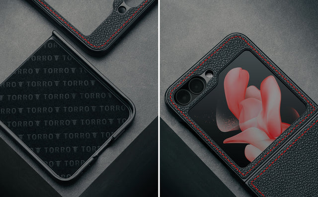 Galaxy Z Flip6 / Z Flip7 FE Leather Case (2024) Feature Focus