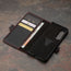 Card slots inside the Black with Red Detail Leather Wallet Case for Galaxy Z Fold5