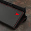 Magnetic tab used for the integrated stand feature of the Black with Red Detail Leather Wallet Case for Galaxy Z Fold5