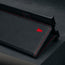 Magnetic clasp on the Black with Red Detail Leather Case for Samsung Galaxy Z Fold6