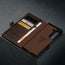 Card slots in the Dark Brown Leather Case for Samsung Galaxy Z Fold6