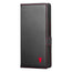 Black with Red Detail Leather Case for Samsung Galaxy Z Fold7