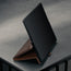 Integrated stand function of the Dark Brown Leather Case for Samsung Galaxy Z Fold7
