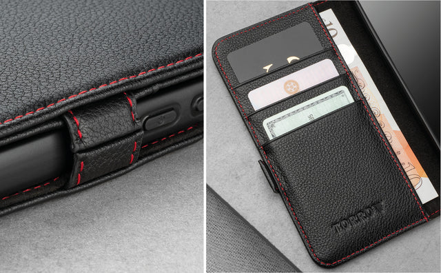Samsung Galaxy S22 Leather Wallet Case (with Stand function) Feature Focus