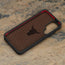 Microfibre lining of the Dark Brown Leather Bumper Case for Samsung Galaxy S24