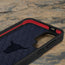 GEO-AS-3 technology in the Navy Blue Leather Bumper Case for Samsung Galaxy S24