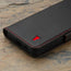 Black with Red Detail Leather Wallet Case for Samsung Galaxy S24 Plus