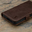 Dark Brown Leather Wallet Case for Samsung Galaxy S24