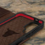 GEO-AS-3 technology in the Dark Brown Leather Wallet Case for Samsung Galaxy S24