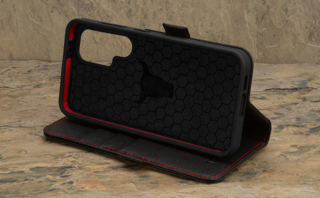 Galaxy S24 Leather Case (with Stand Function) Feature Focus