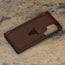 Microfibre lining of the Dark Brown Leather Bumper Case for Samsung Galaxy S24 Ultra