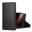 Black with Red Detail Leather Wallet Case for Samsung Galaxy S24 Ultra