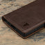 Dark Brown Leather Wallet Case for Samsung Galaxy S24 Ultra