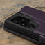 camera cutout on the Purple Leather Wallet Case for Samsung Galaxy S24 Ultra