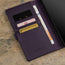 Card slots inside the Purple Leather Wallet Case for Samsung Galaxy S24 Ultra