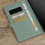 Turquoise Leather Wallet Case for Samsung Galaxy S24 Ultra