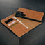 Card slots and cover of the Dark Brown Leather Detachable Case for Galaxy S25 Ultra