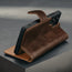 Stand function of the Dark Brown Leather Detachable Case for Galaxy S25 Ultra