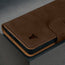 Dark Brown Nubuck Leather Detachable Case for Galaxy S25 Ultra