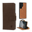 Dark Brown Nubuck Leather Detachable Case for Galaxy S25 Ultra