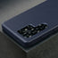 Camera cutout on the Blue Slimline Leather Bumper Case for Galaxy S25 Ultra