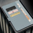 Card slots inside the Light Blue Leather Stand Case for Galaxy S26 Ultra