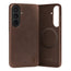 Dark Brown Leather Bumper Case for Galaxy S26+