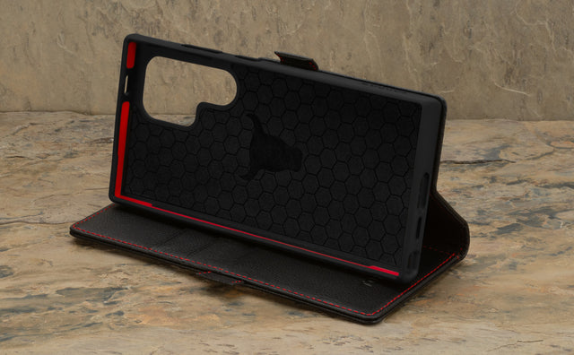 Galaxy S24 Ultra Leather Case (with Stand Function) Feature Focus