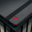 Black with Red Detail Leather Case for Galaxy Tab S11