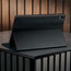 Stand function of the Black with Red Detail Leather Case for Galaxy Tab S11