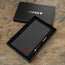 TORRO Black with Red Detail Leather Golf Scorecard Holder in Gift Box