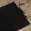 Microfibre lining inside the Black with Red Detail Leather Golf Scorecard Holder