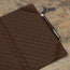 Card storage slot on the back of the Dark Brown Leather Golf Scorecard Holder