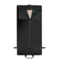 Unfolded view of the Black Trifold Canvas Suit Carrier / Garment Bag