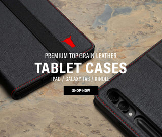 Premium Leather Tablet Cases for iPad, Galaxy Tab and Kindle