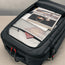 Large storage pocket on the front of the Black eith Red Detail Travel Backpack