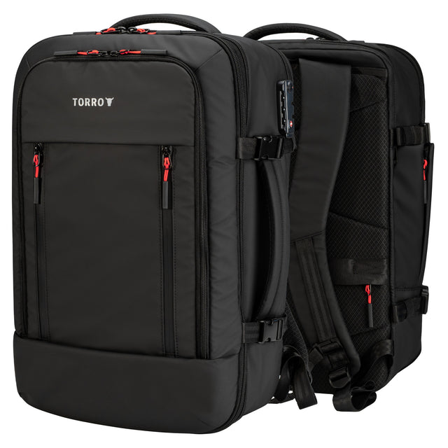 Black eith Red Detail Travel Backpack