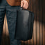 Black Leather Wash Bag