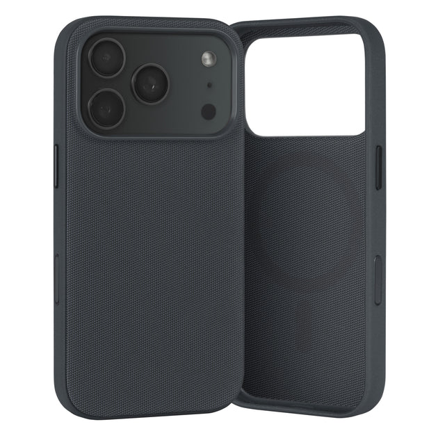 Black Woven Fabric Bumper Case for iPhone 17 Pro Max