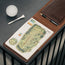 Inside the Dark Brown Golf Scorecard Holder and Yardage Book Cover