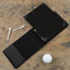 Empty Black Golf Scorecard Holder and Yardage Book Cover