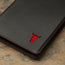 Black with red detail  Golf Scorecard Holder and Yardage Book Cover